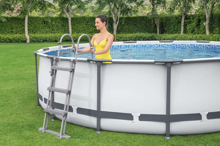 Bestway Steel Pro MAX™ Frame Pool Set mit Filterpumpe rund 366 x 100 cm